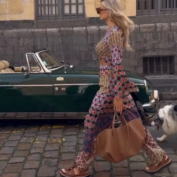 Zara 2pc Co Ord Printed Set Sole Medium NWOT - Picture 11 of 11